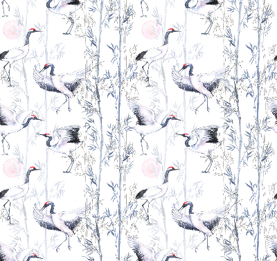 Rolgordijn verduisterend Reigers en bomen