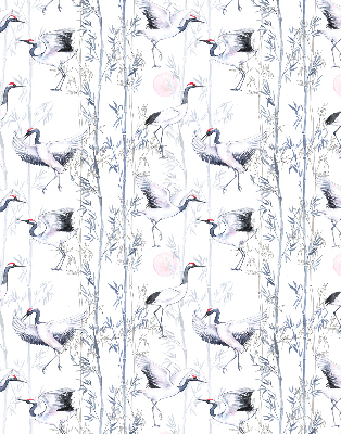 Rolgordijn verduisterend Reigers en bomen