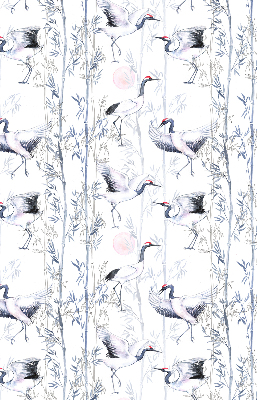 Rolgordijn verduisterend Reigers en bomen