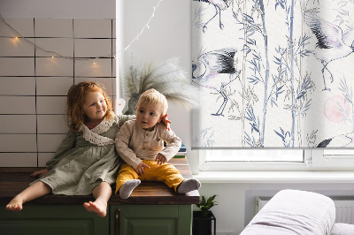 Rolgordijn verduisterend Reigers en bomen