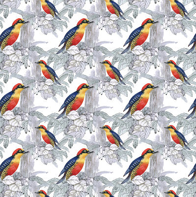 Rolgordijn voor het raam Kleurrijke vogel