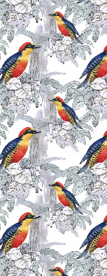 Rolgordijn voor het raam Kleurrijke vogel