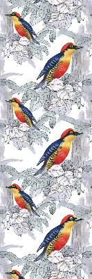 Rolgordijn voor het raam Kleurrijke vogel