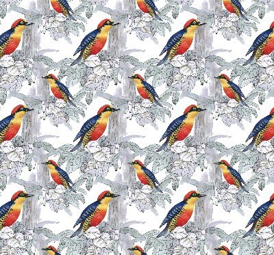 Rolgordijn voor het raam Kleurrijke vogel