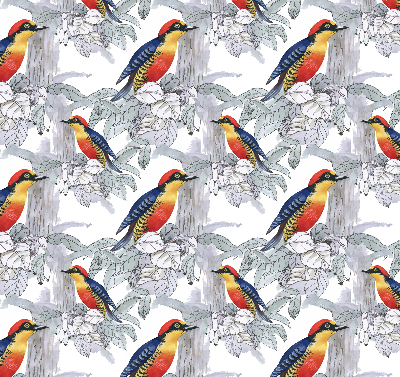 Rolgordijn voor het raam Kleurrijke vogel