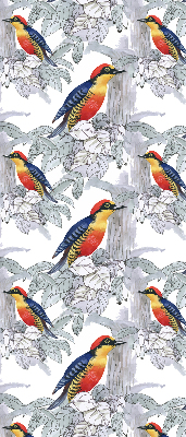 Rolgordijn voor het raam Kleurrijke vogel