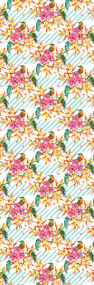 Rolgordijn voor het raam Vogels tussen de takken van een boom