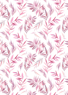 Rolgordijn verduisterend Roze bladeren