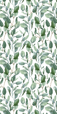 Rolgordijn voor het raam Bladeren aan de twijgen