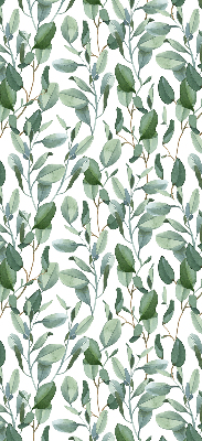 Rolgordijn voor het raam Bladeren aan de twijgen