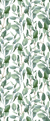 Rolgordijn voor het raam Bladeren aan de twijgen