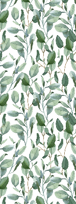 Rolgordijn voor het raam Bladeren aan de twijgen