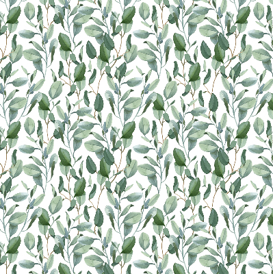 Rolgordijn voor het raam Bladeren aan de twijgen