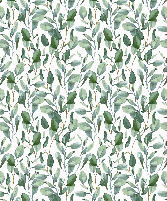 Rolgordijn voor het raam Bladeren aan de twijgen