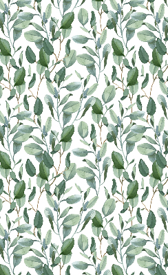 Rolgordijn voor het raam Bladeren aan de twijgen