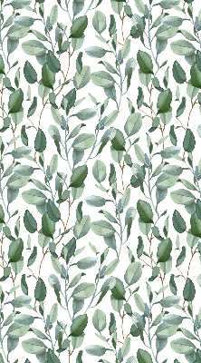 Rolgordijn voor het raam Bladeren aan de twijgen