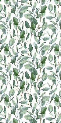 Rolgordijn voor het raam Bladeren aan de twijgen