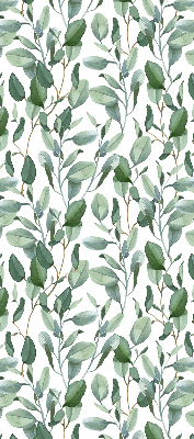 Rolgordijn voor het raam Bladeren aan de twijgen