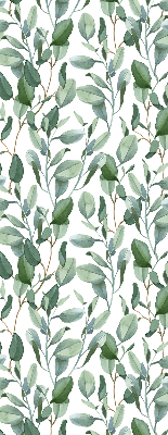 Rolgordijn voor het raam Bladeren aan de twijgen