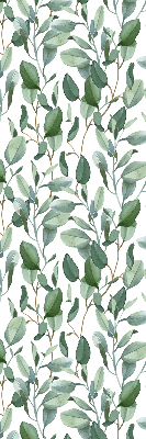 Rolgordijn voor het raam Bladeren aan de twijgen