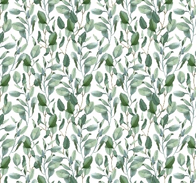 Rolgordijn voor het raam Bladeren aan de twijgen