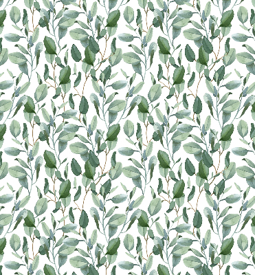 Rolgordijn voor het raam Bladeren aan de twijgen