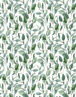 Rolgordijn voor het raam Bladeren aan de twijgen