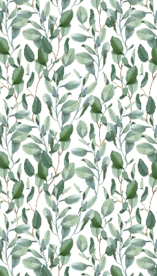 Rolgordijn voor het raam Bladeren aan de twijgen