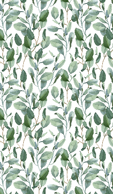 Rolgordijn voor het raam Bladeren aan de twijgen