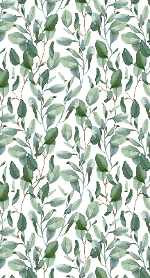 Rolgordijn voor het raam Bladeren aan de twijgen