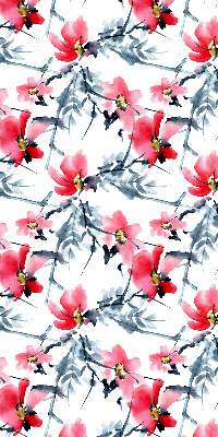 Rolgordijn voor het raam Bloemen