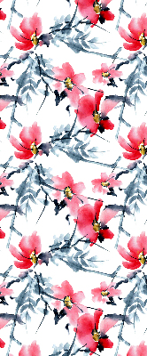 Rolgordijn voor het raam Bloemen