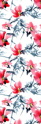 Rolgordijn voor het raam Bloemen