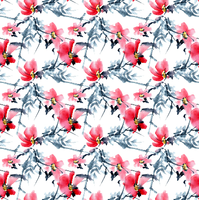 Rolgordijn voor het raam Bloemen