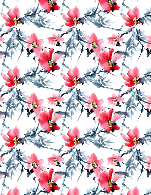 Rolgordijn voor het raam Bloemen