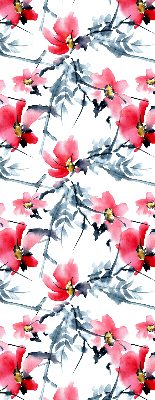 Rolgordijn voor het raam Bloemen