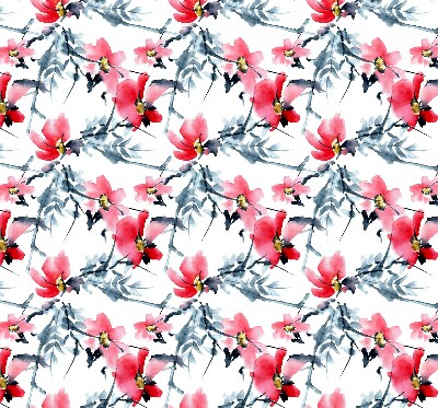 Rolgordijn voor het raam Bloemen