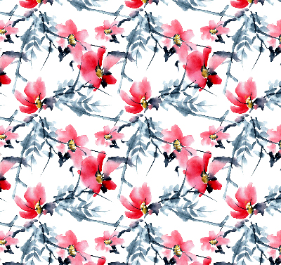 Rolgordijn voor het raam Bloemen