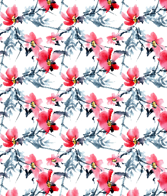 Rolgordijn voor het raam Bloemen