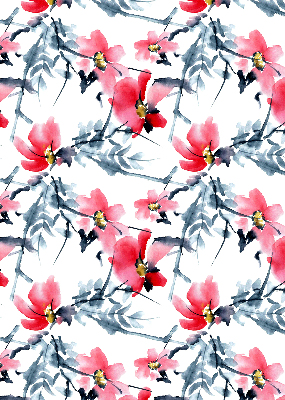 Rolgordijn voor het raam Bloemen