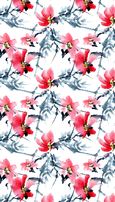 Rolgordijn voor het raam Bloemen