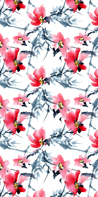 Rolgordijn voor het raam Bloemen