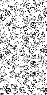 Rolgordijn verduisterend Getekende vruchten