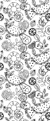 Rolgordijn verduisterend Getekende vruchten