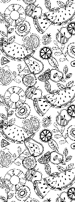 Rolgordijn verduisterend Getekende vruchten