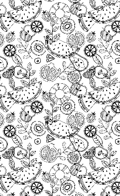 Rolgordijn verduisterend Getekende vruchten