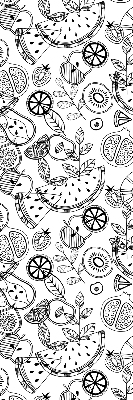 Rolgordijn verduisterend Getekende vruchten