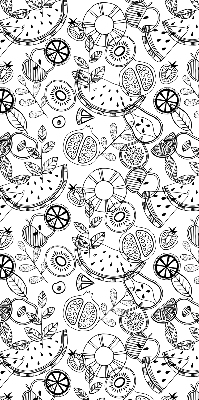 Rolgordijn verduisterend Getekende vruchten