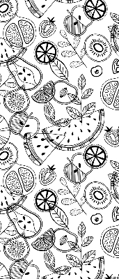 Rolgordijn verduisterend Getekende vruchten