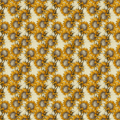 Rolgordijn voor het raam Zonnebloem